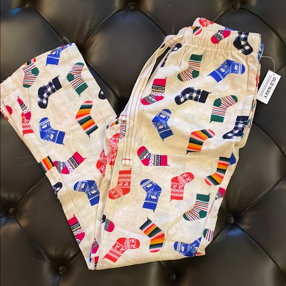 Old Navy Colorful Sock Print Pajama Pants